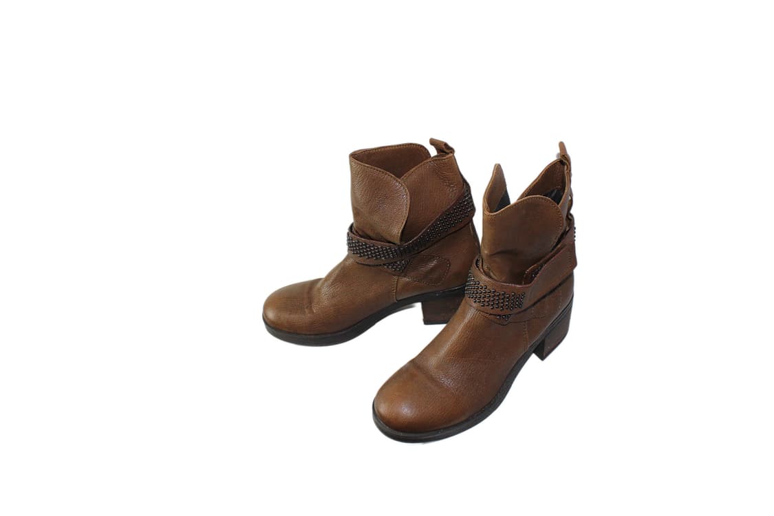 MANAS 마나스디자인 레더 스트랩 레더 부츠 상품이미지7