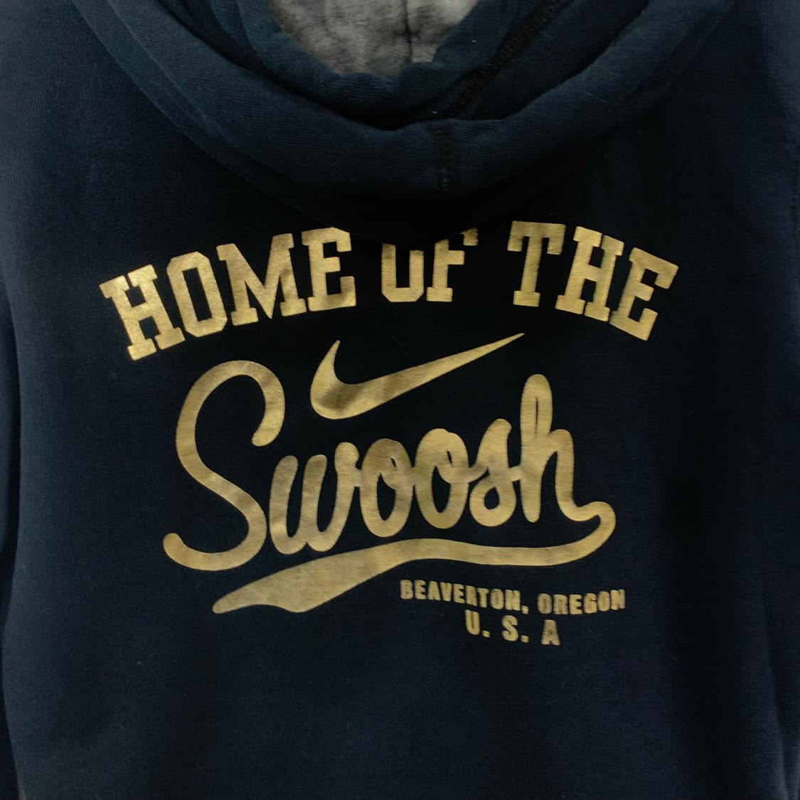 나이키 00s 빅로고 블랙 후드티  상품이미지7