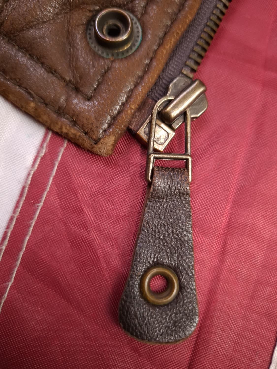 빈티지 90' 국내산 일본수출용 리얼 램스킨 레더 항공자켓 상품이미지4