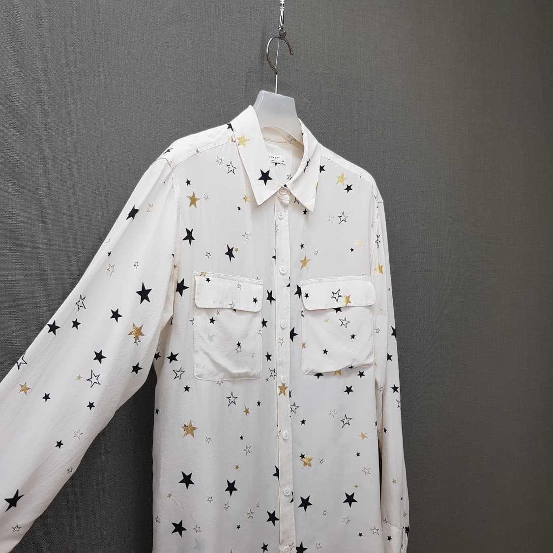 이큅먼트 EQUIPMENT 스타 패턴 실크 셔츠 S사이즈 상품이미지4