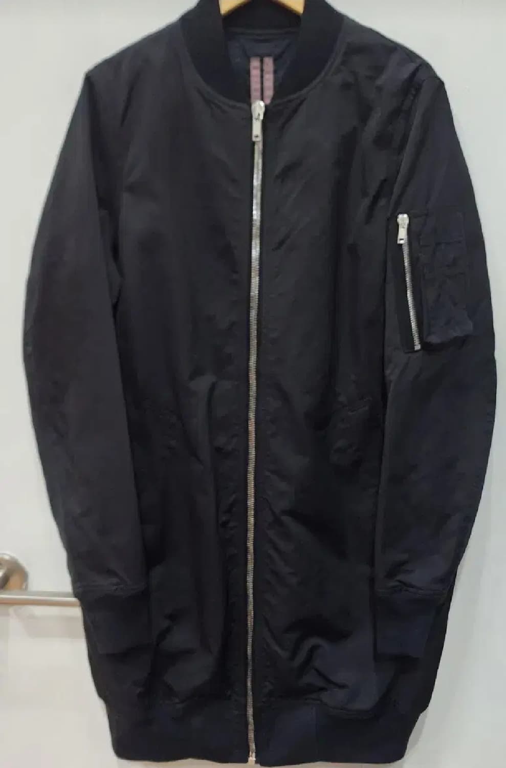 릭오웬스 블랙 봄버 자켓(롱) S 상품이미지1