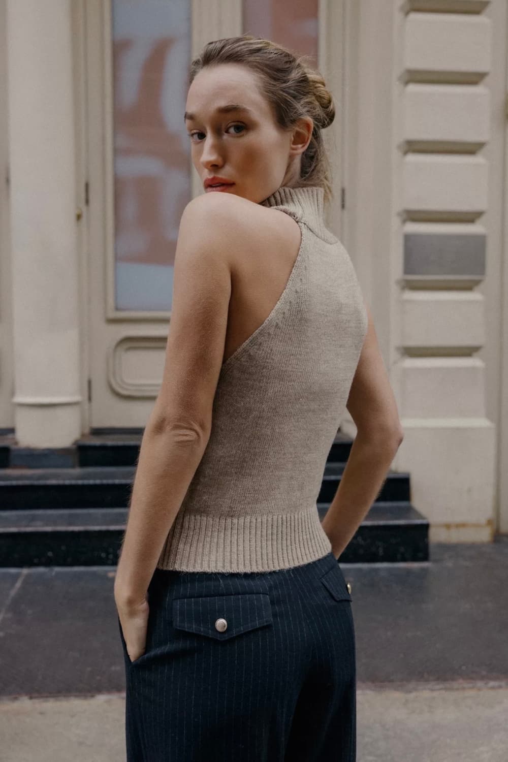 ZARA 자라 홀터 니트 탑 상품이미지8