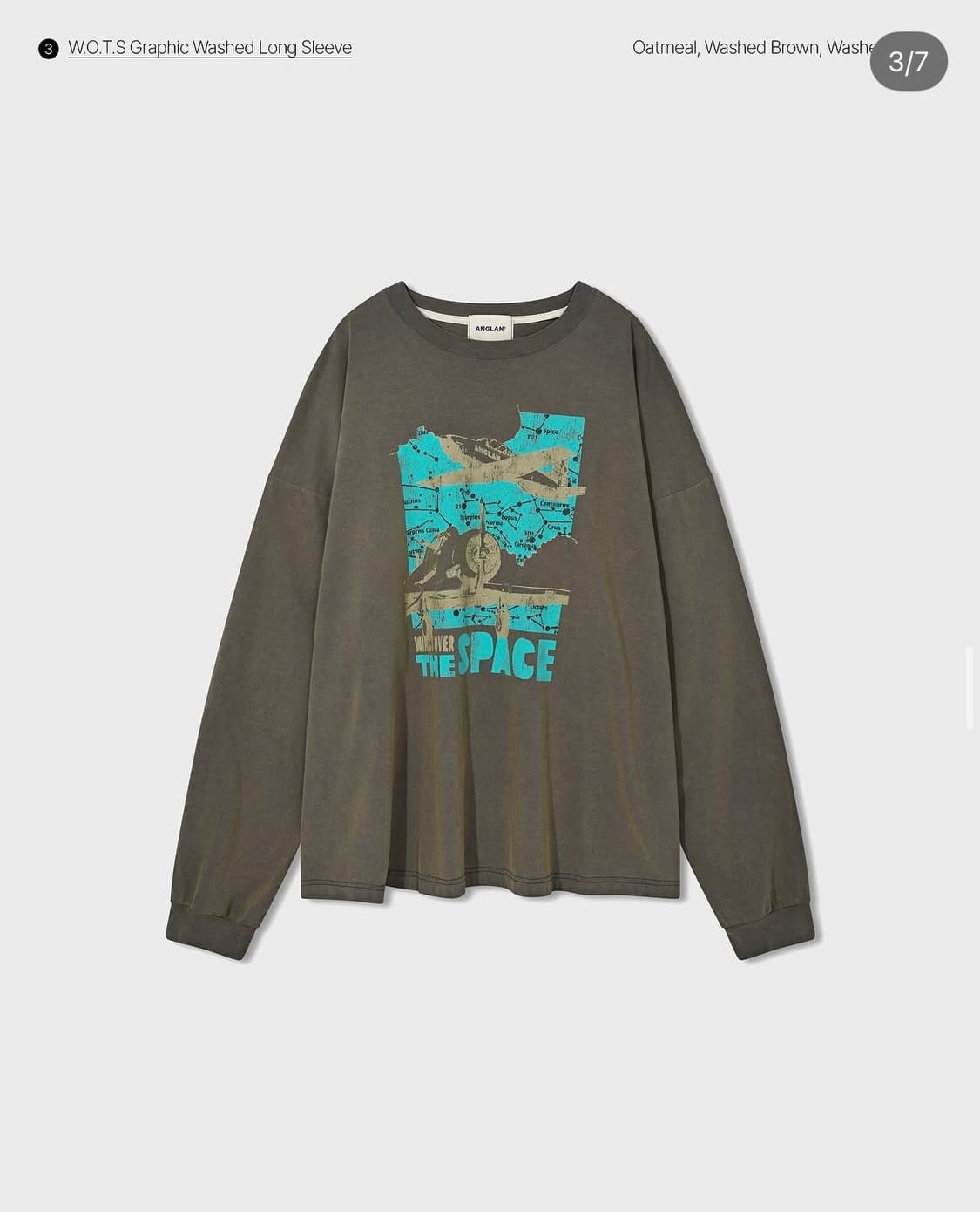 앵글런 Anglan Graphic Washed Long Sleeve 상품이미지1