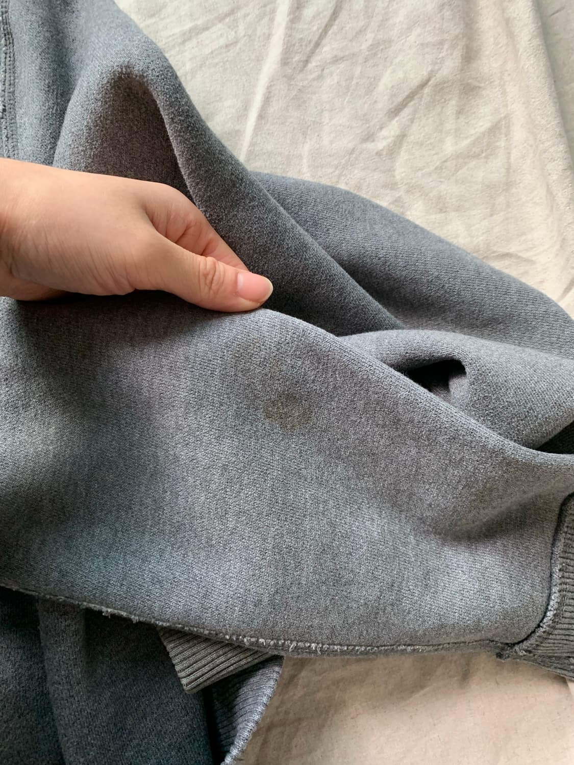 아베크롬비 자수 로고 차콜 후드집업 상품이미지9