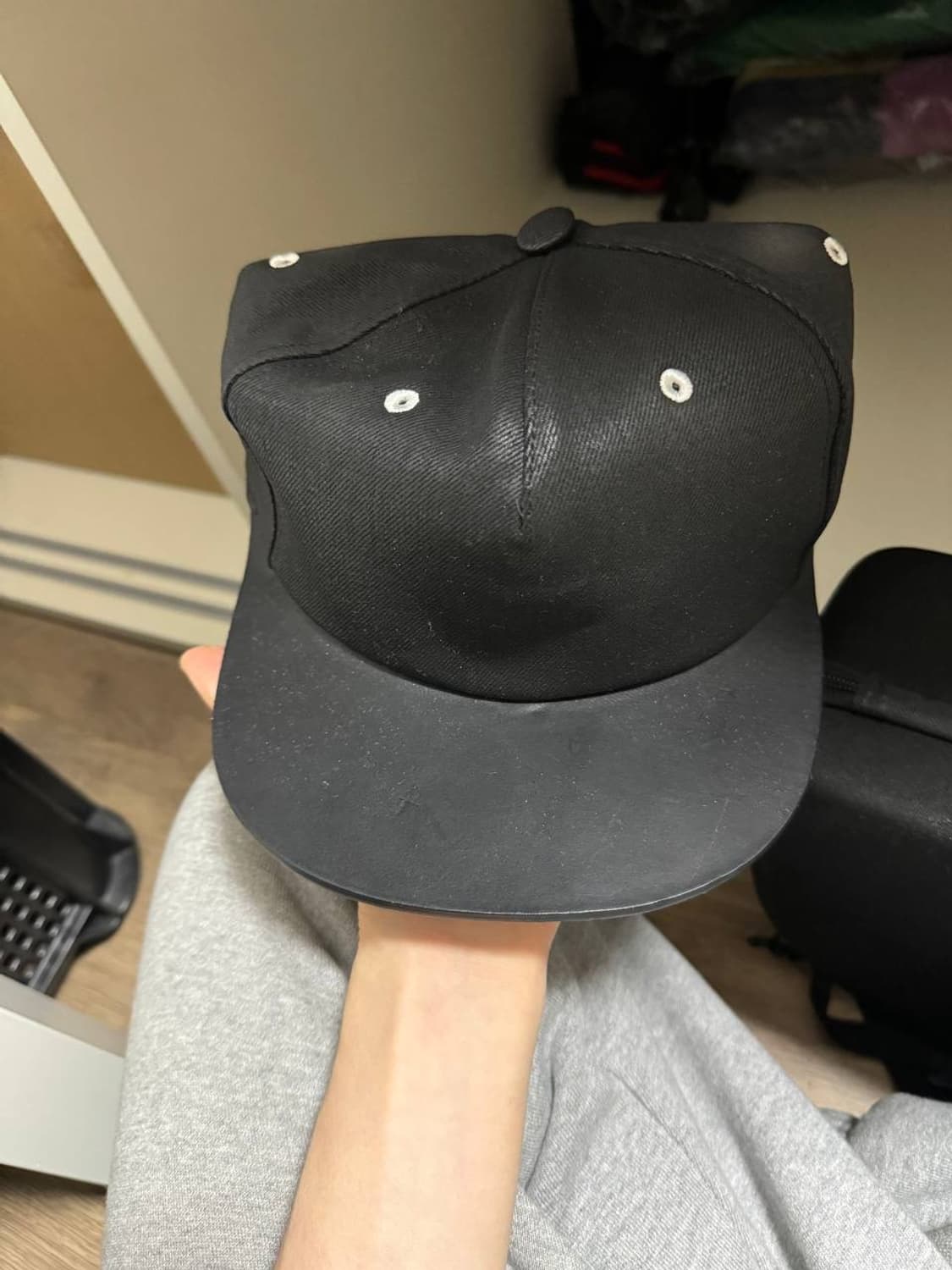 릭오웬스 다크쉐도우 레더캡 상품이미지1