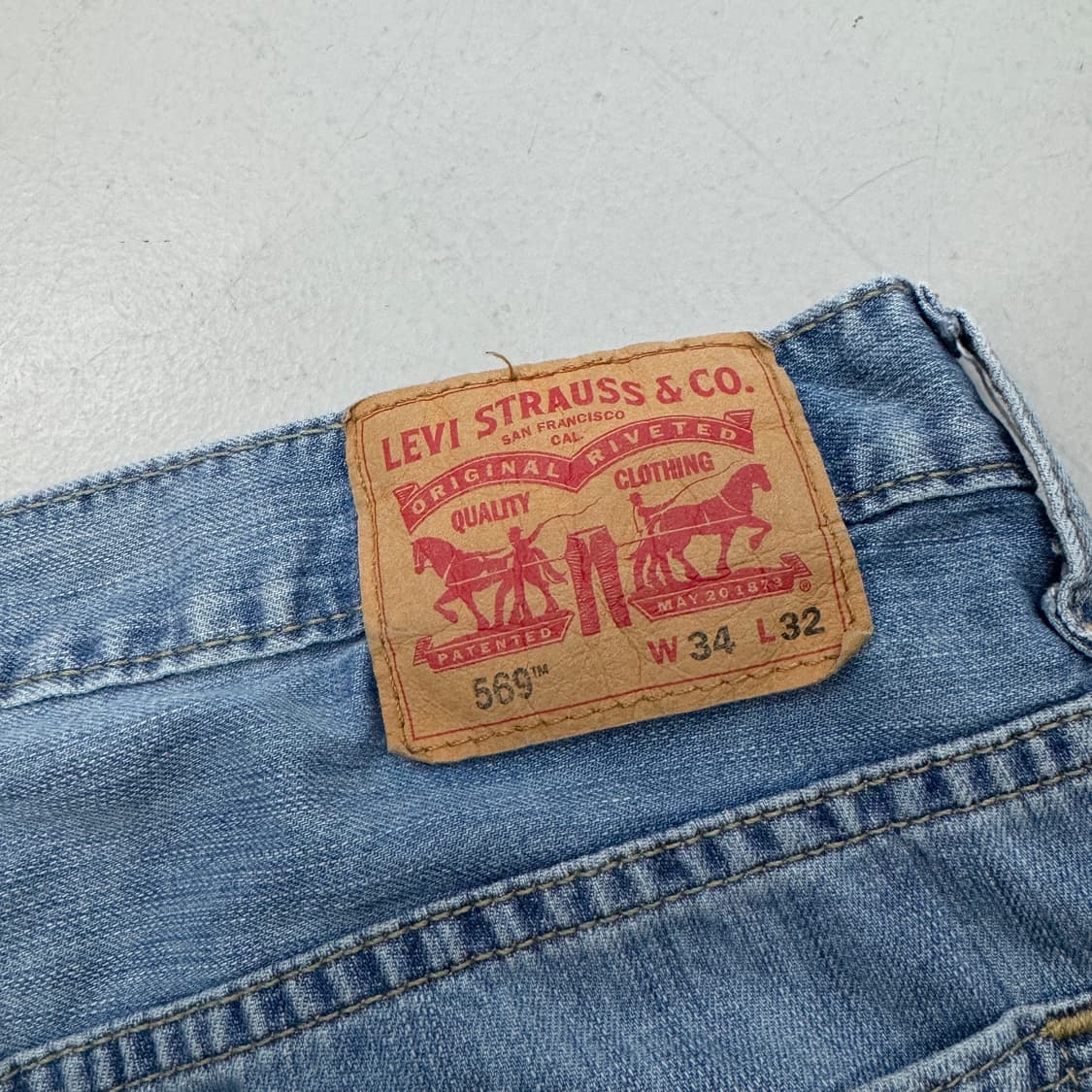 리바이스 569 새깅 워싱 와이드 스케이터 데님팬츠 상품이미지6