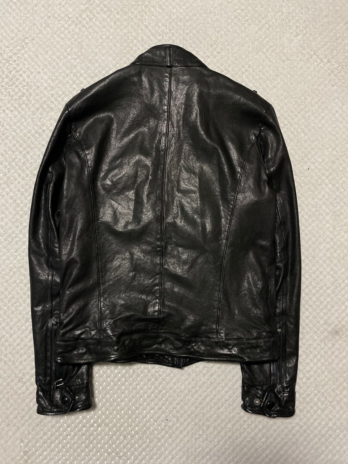 광희시장 웨스턴 무드 램스킨 양가죽 포켓 레더 자켓 상품이미지2