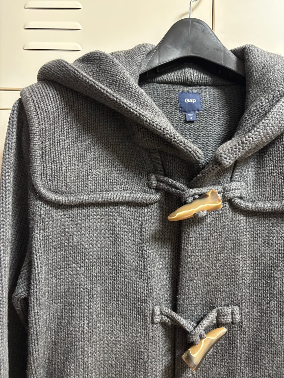 GAP 떡볶이 후드 니트 가디건 (차콜) 상품이미지3