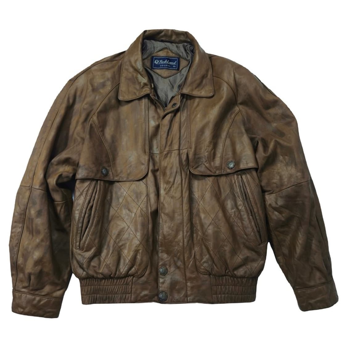 PARKLAND 빈티지 소가죽 봄버 자켓 M 상품이미지1