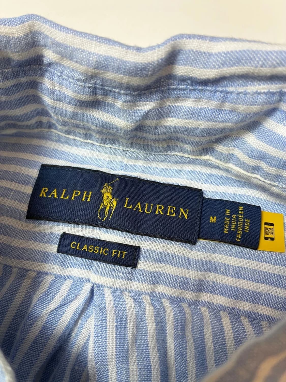 폴로 랄프로렌 큐알 신형 클래식핏 100% 린넨 셔츠 PN8979 상품이미지7