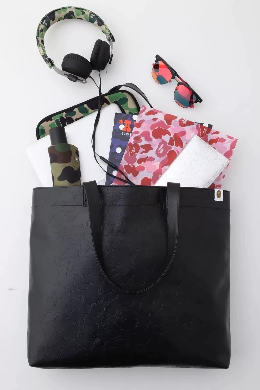 (집지부록)베이프 레더 토드백 숄더백 가방 상품이미지4