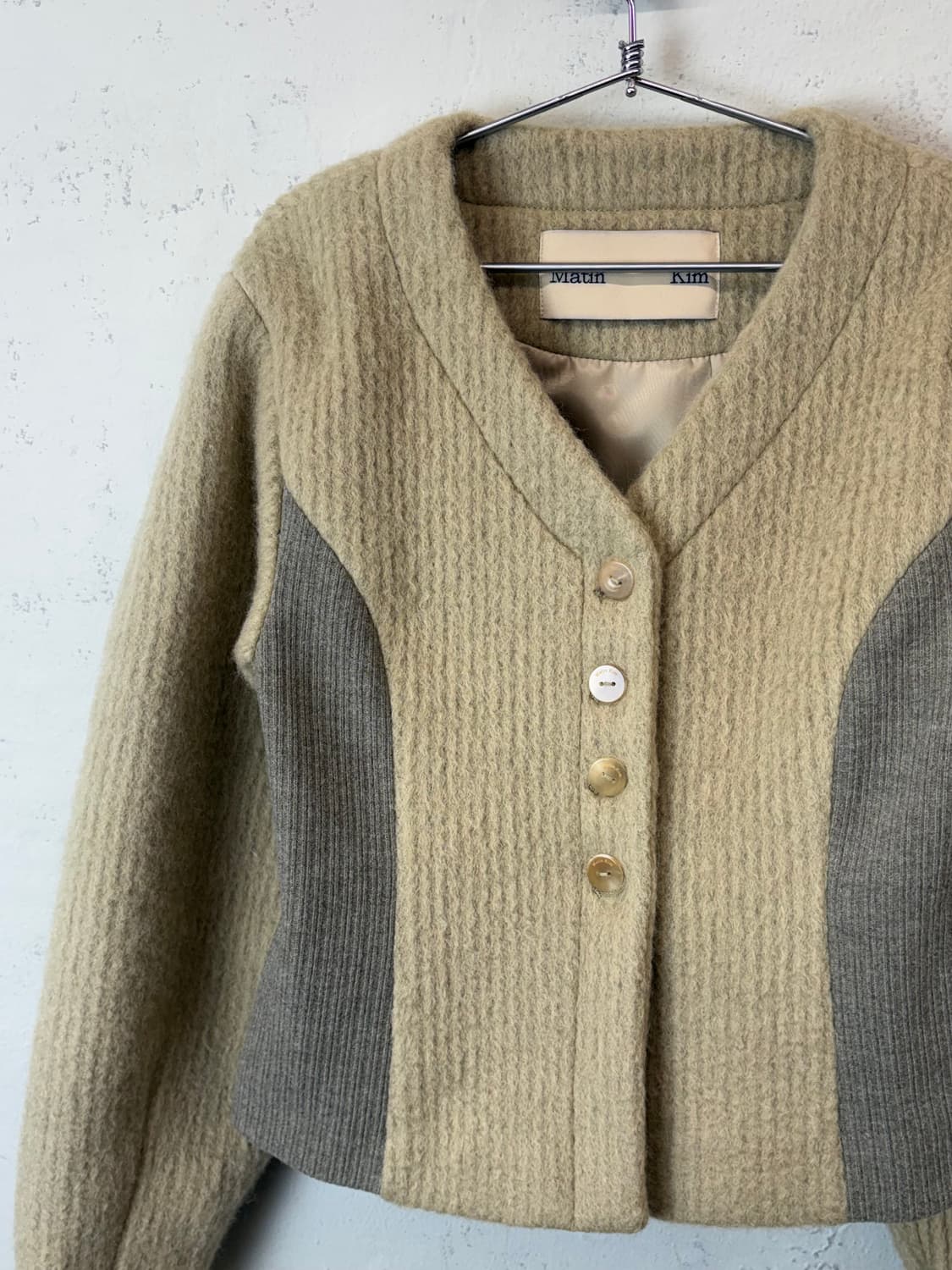 마뗑킴 볼륨 가디건 울 자켓 상품이미지4