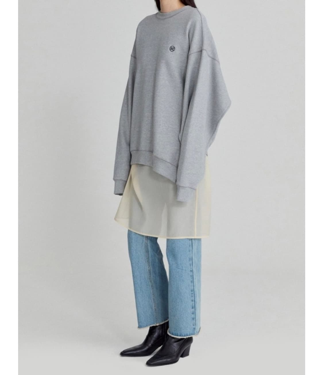 렉토 절개 맨투맨 free 상품이미지1