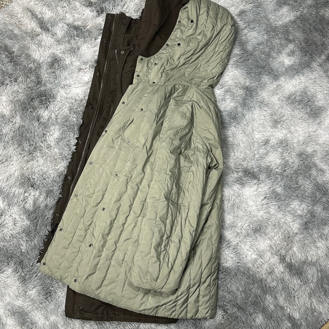 띠어리 매장판 브라운 야상점퍼 상품이미지3