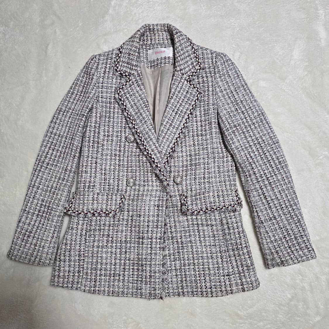 (55)여성 SOUP 트위드 자켓 상품이미지1