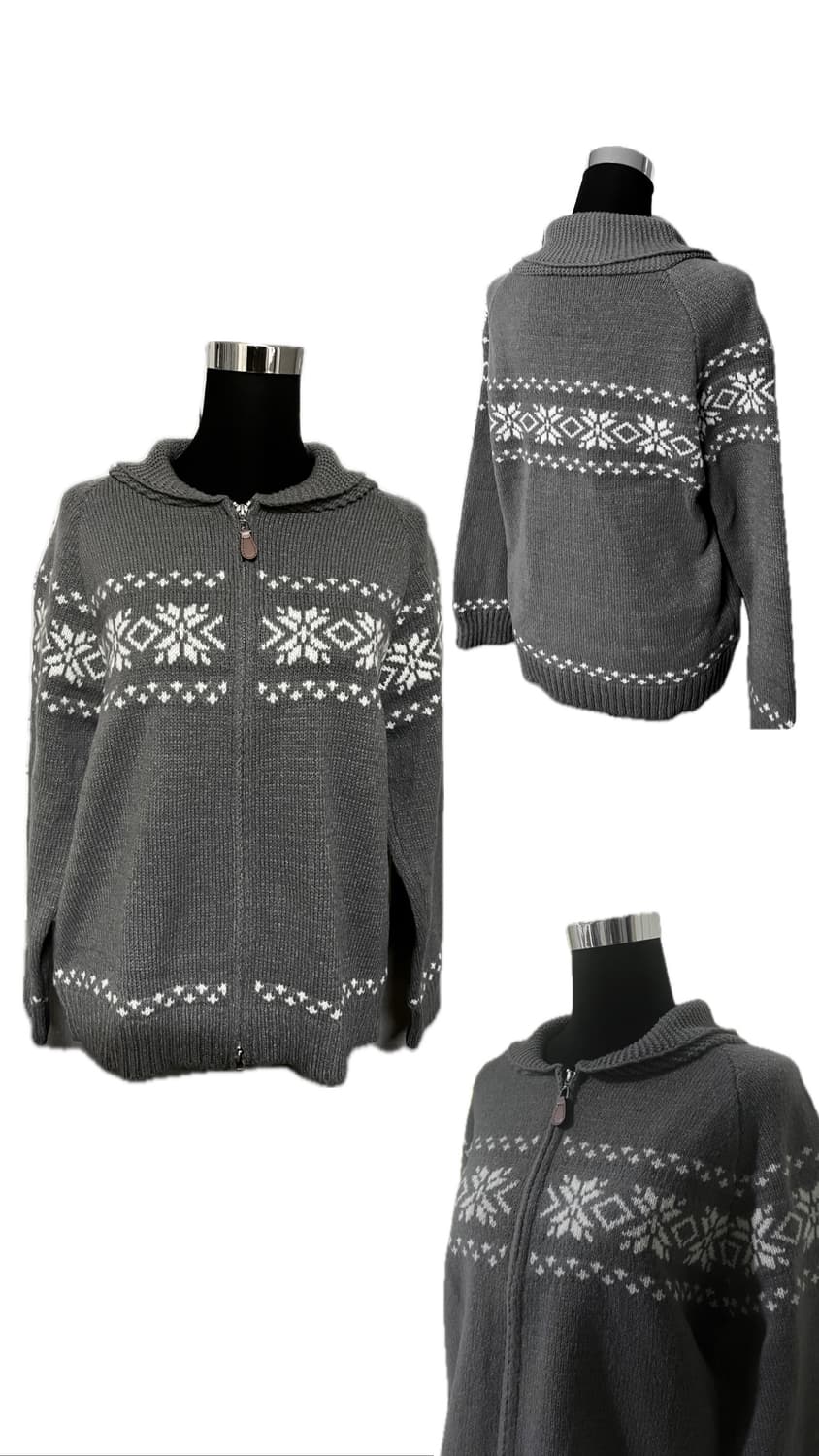 빈티지 니트집업 자켓 상품이미지3