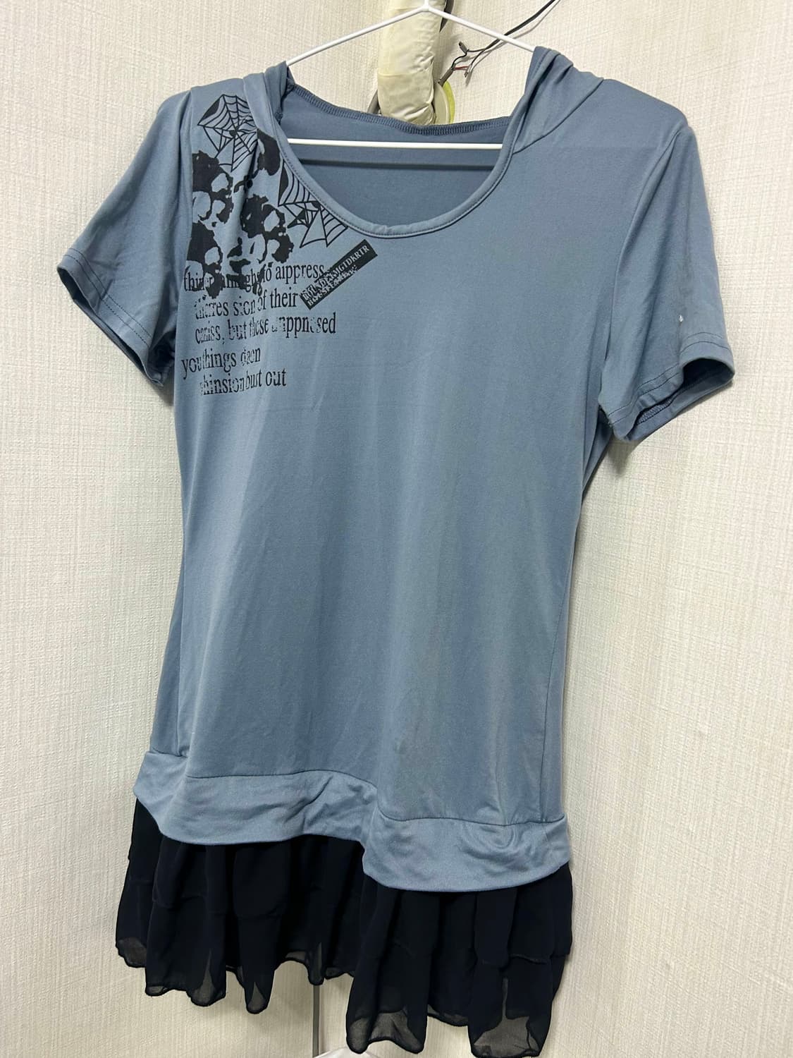 펑크 후드 티셔츠 상품이미지1