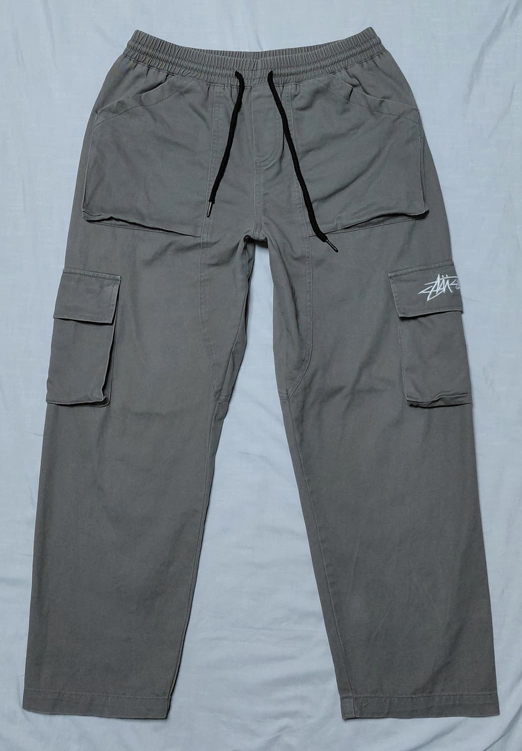 [XL] 스투시 스탁 로고 이지 카고 팬츠 차콜 상품이미지2