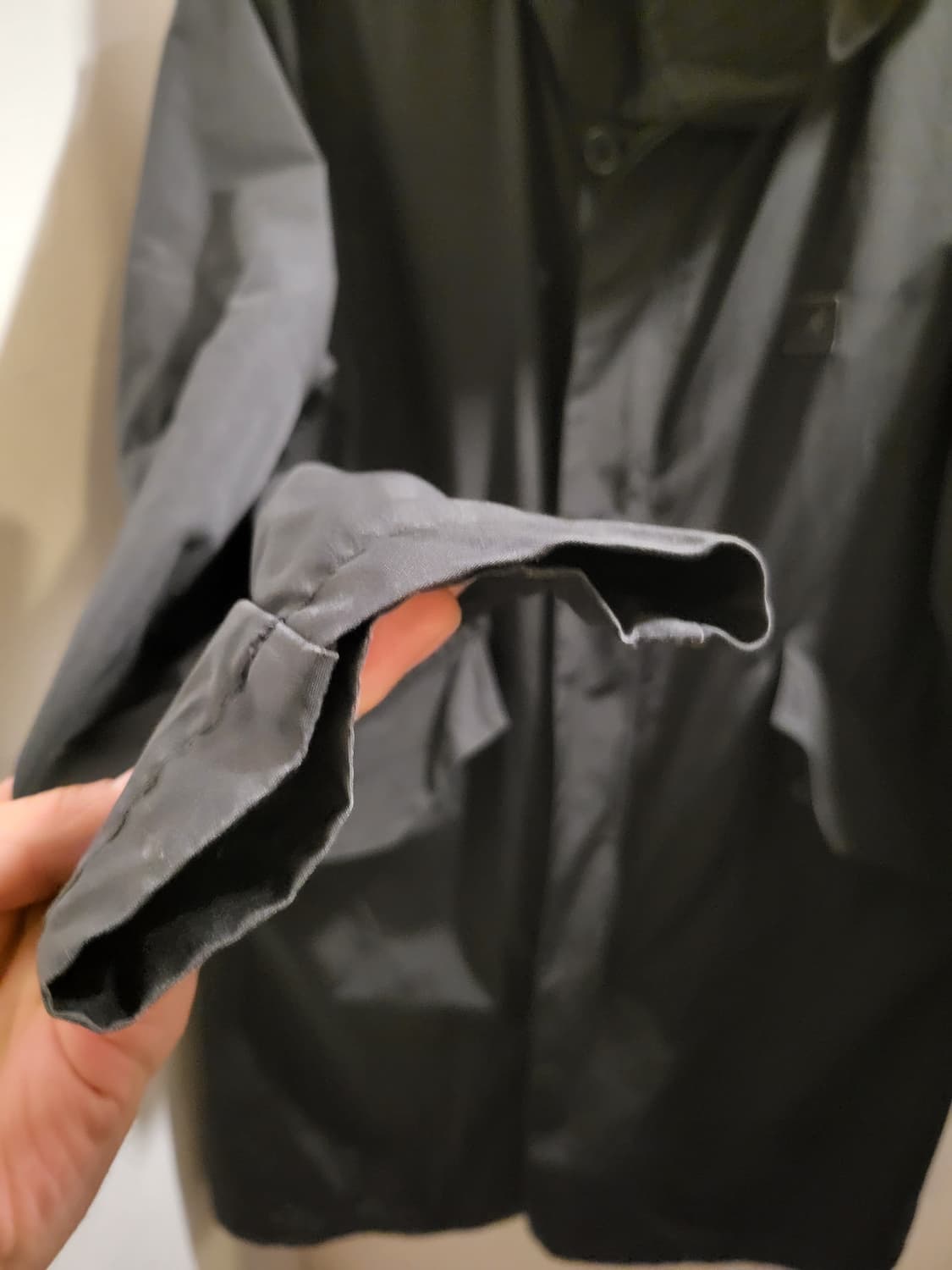 캉골 블랙 후드 야상 코트 상품이미지3