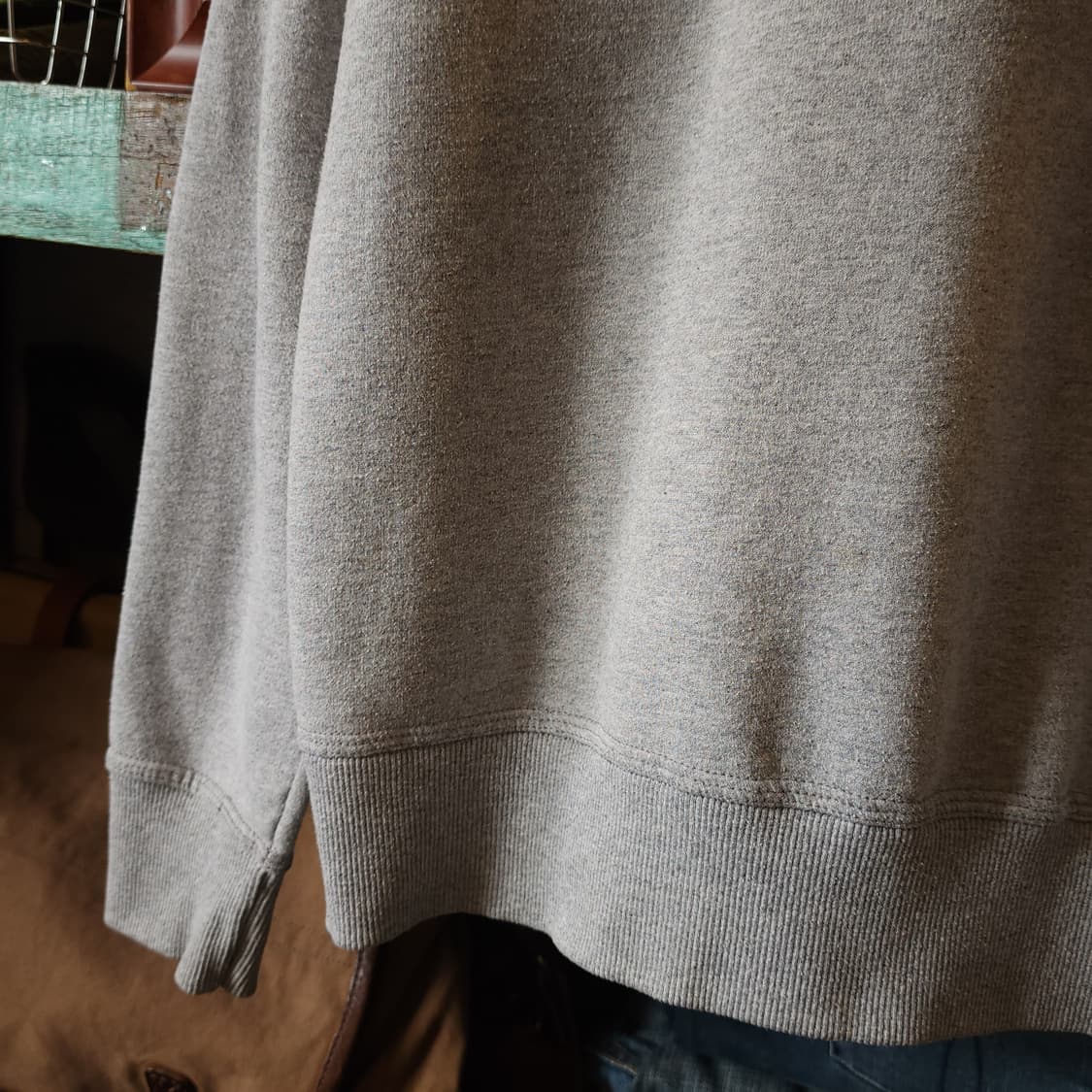 00년대 챔피온 스텐실 로고 스웻셔츠 라이트 그레이 L 상품이미지7