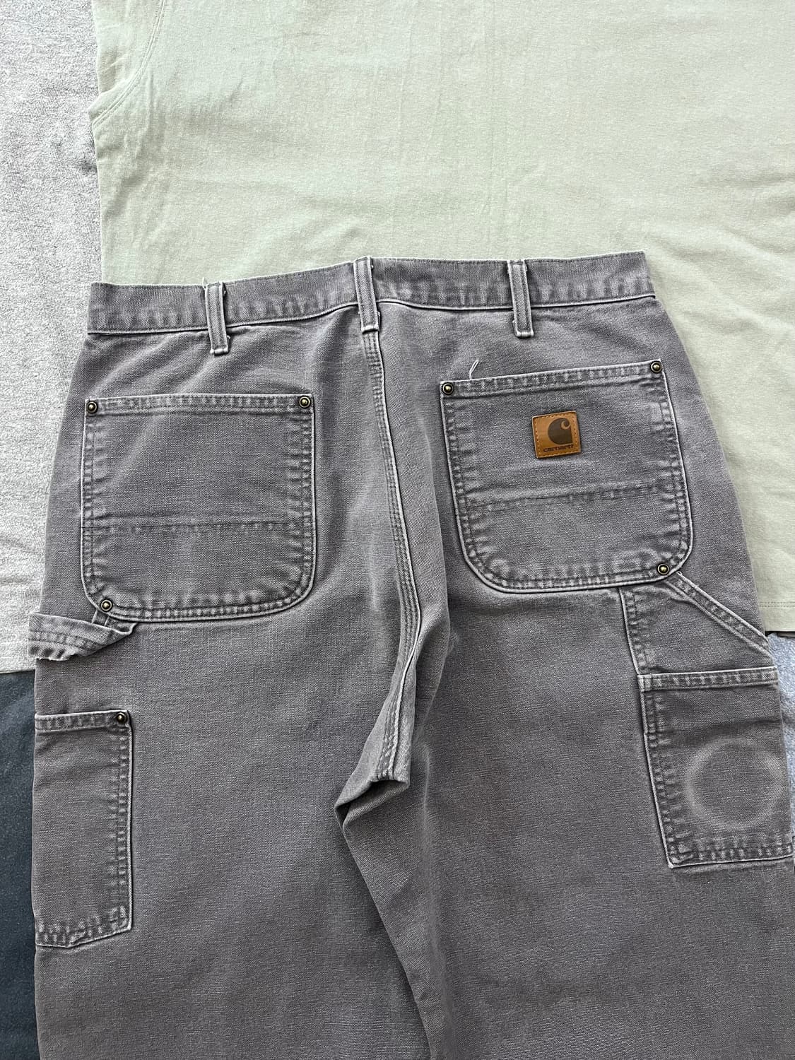 빈티지 칼하트 더블니 팬츠 GVL 덕 캔버스 카펜터 워크 팬츠 상품이미지4