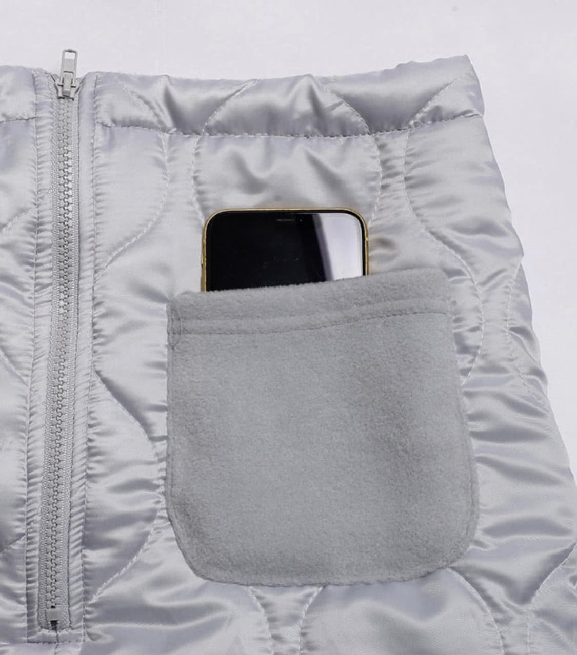 피스메이커 QUILTING SKIRT _ GREY 상품이미지6