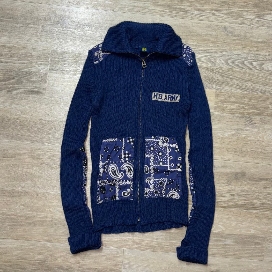 Hysteric glamour H.G.ARMY 페이즐리 코만도 스웨터 상품이미지1