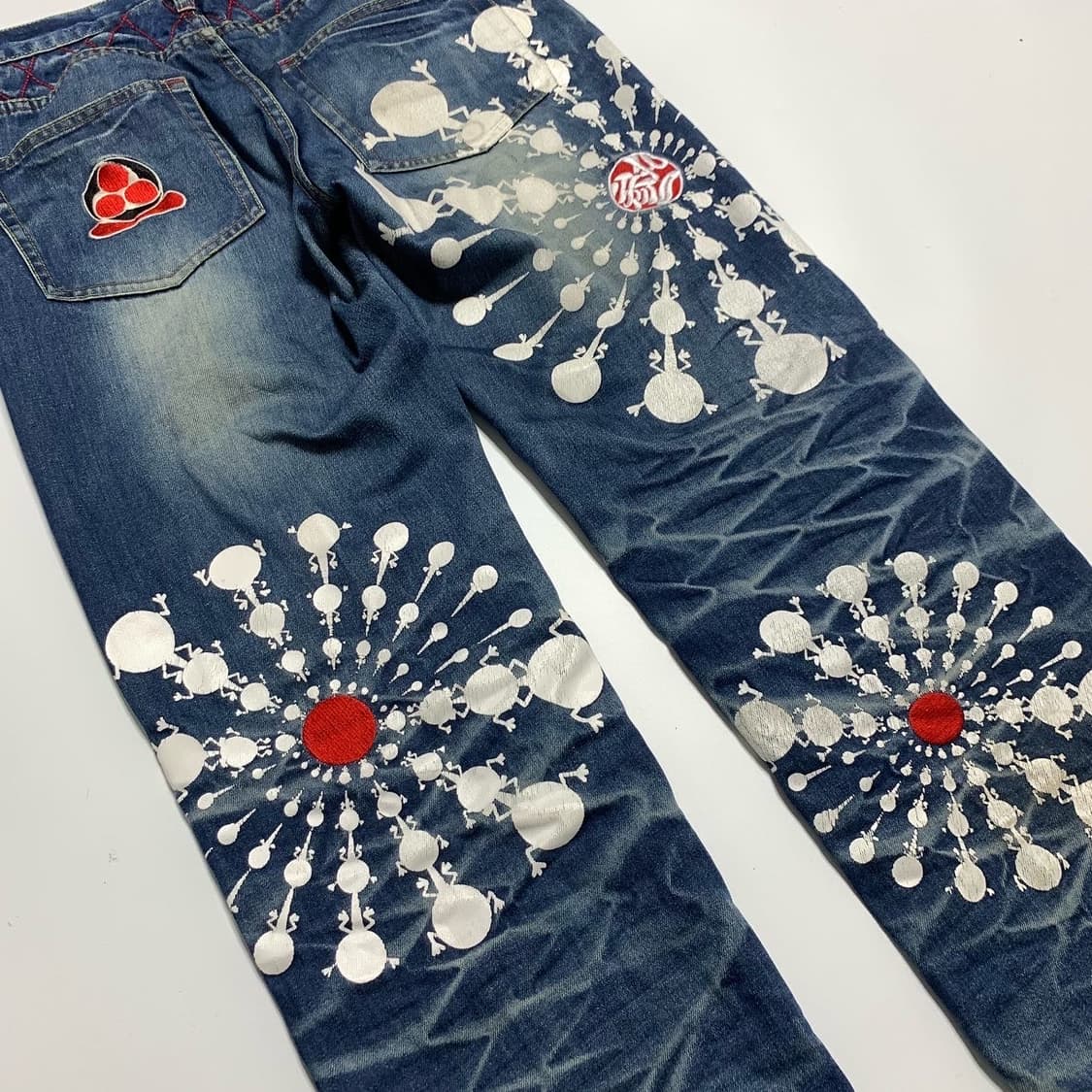 San Maruichi 프린팅 데님팬츠 상품이미지6