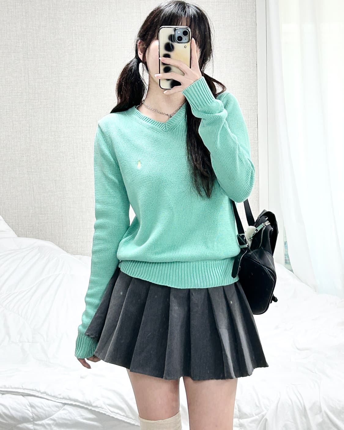 폴로 레몬포니 피스타치오 브이넥 니트 상품이미지2