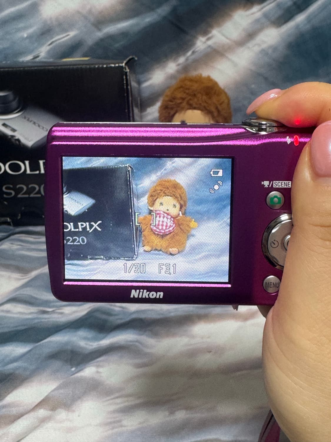 니콘 쿨픽스 s220 핑크 💕풀박 coolpix 디카 /초미품🩷✨ 상품이미지3