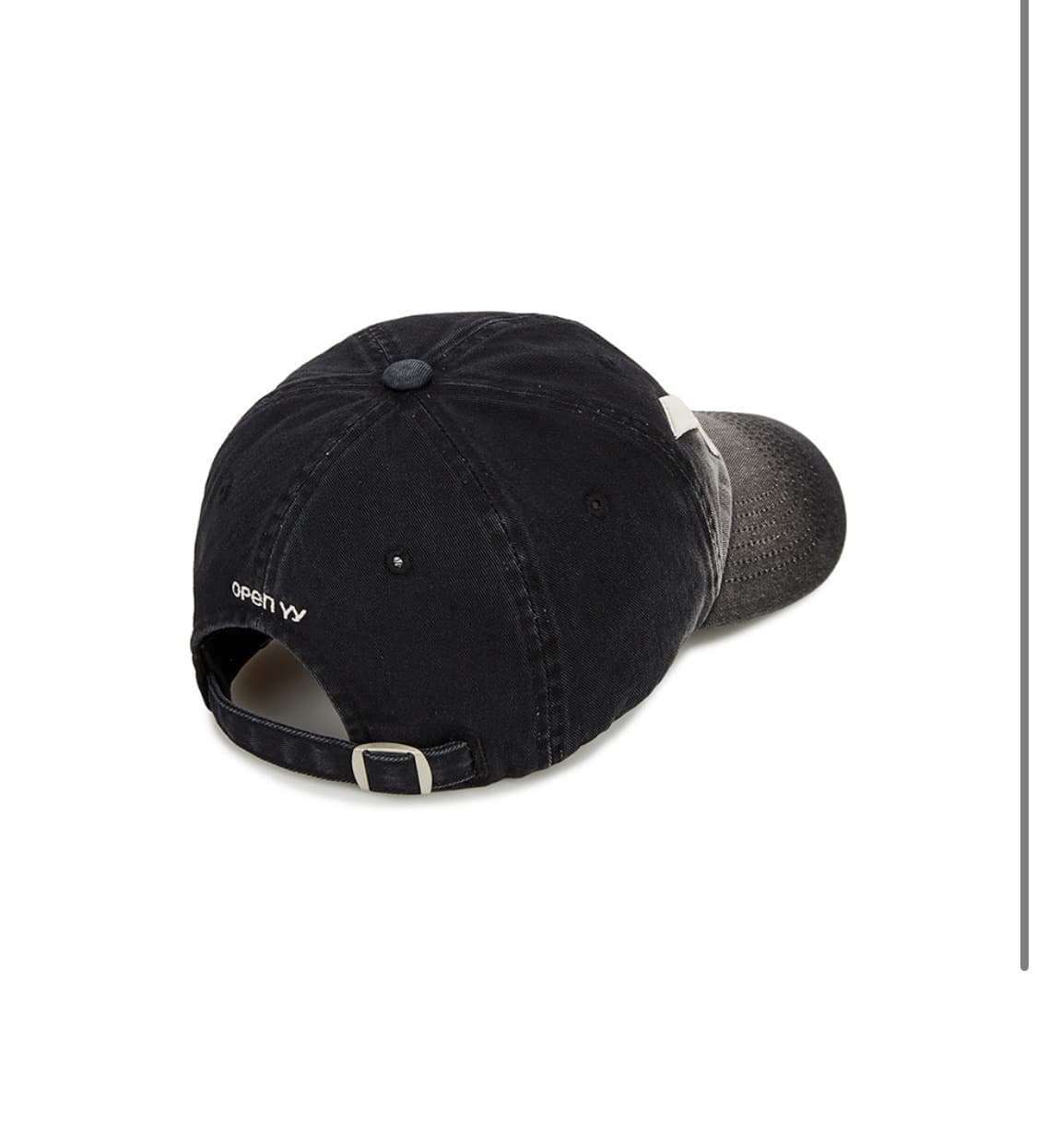 [OPEN YY] YY GRADIENT BALL CAP, BLACK 상품이미지2