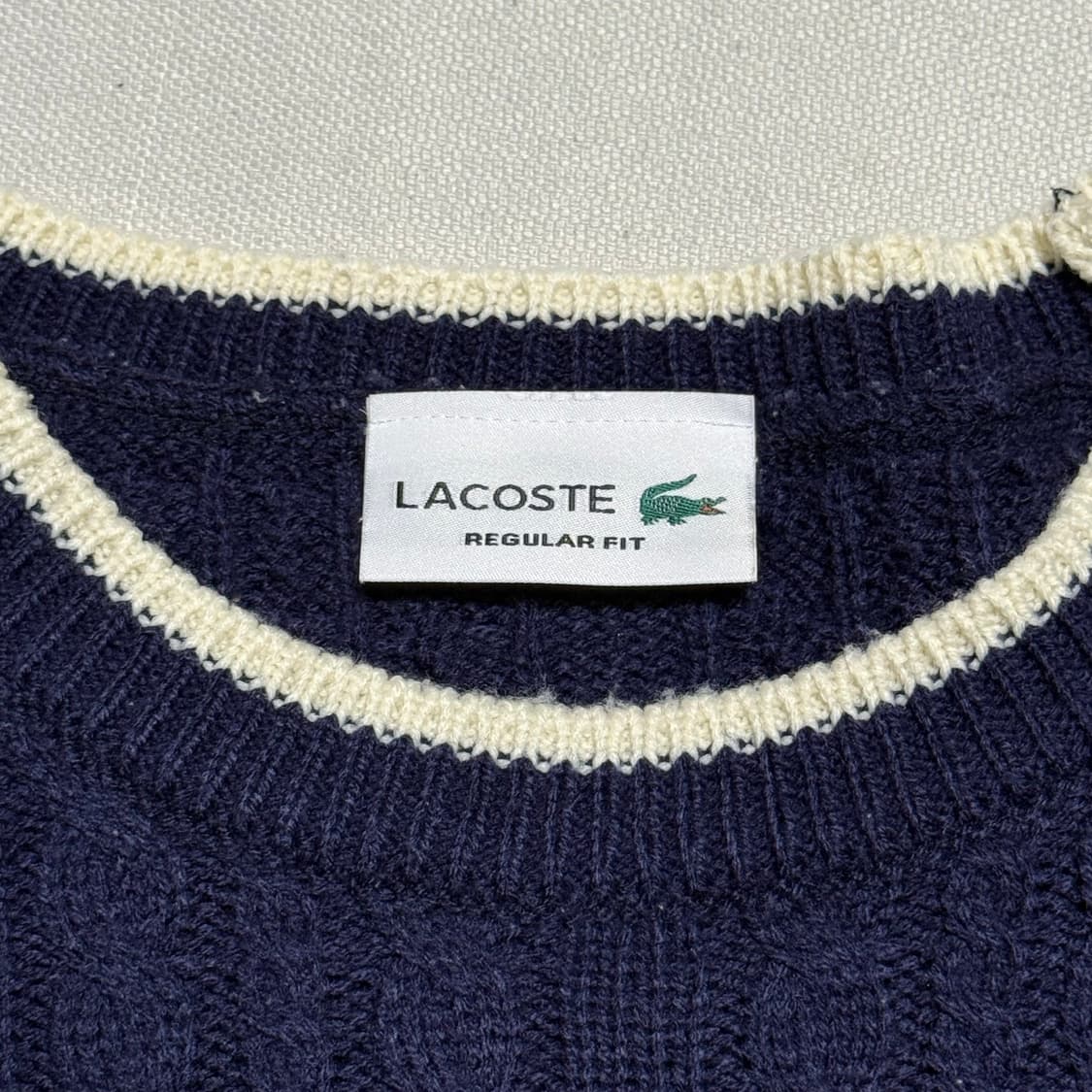 라코스테 크롭 여성 니트 상품이미지4