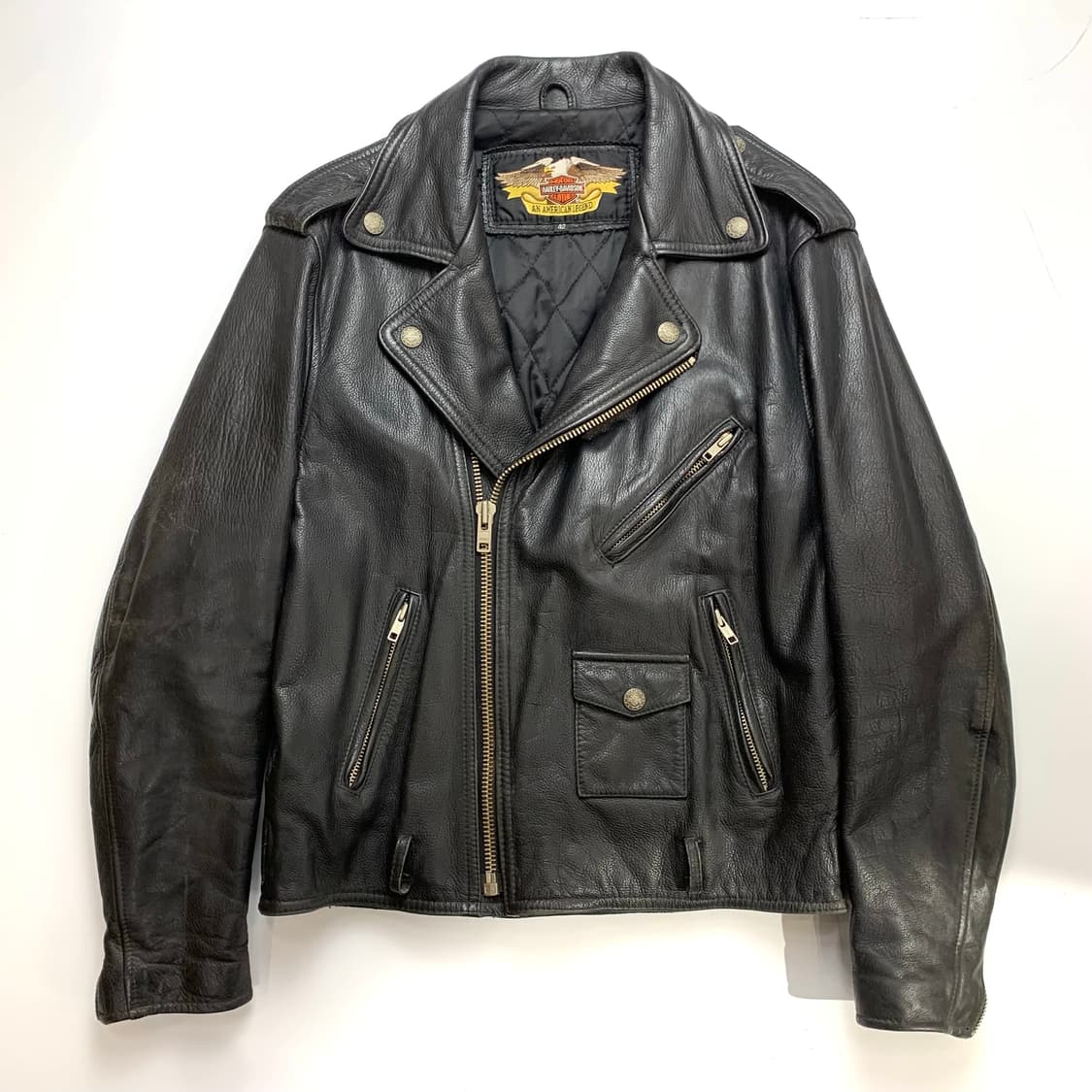 할리 데이비슨 블랙 빅로고 가죽자켓 42 상품이미지1
