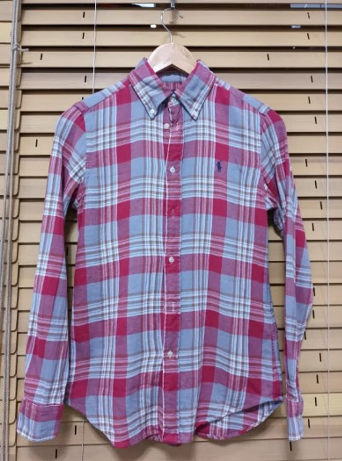 폴로 랄프로렌 여성 체크면남방 XS 상품이미지2