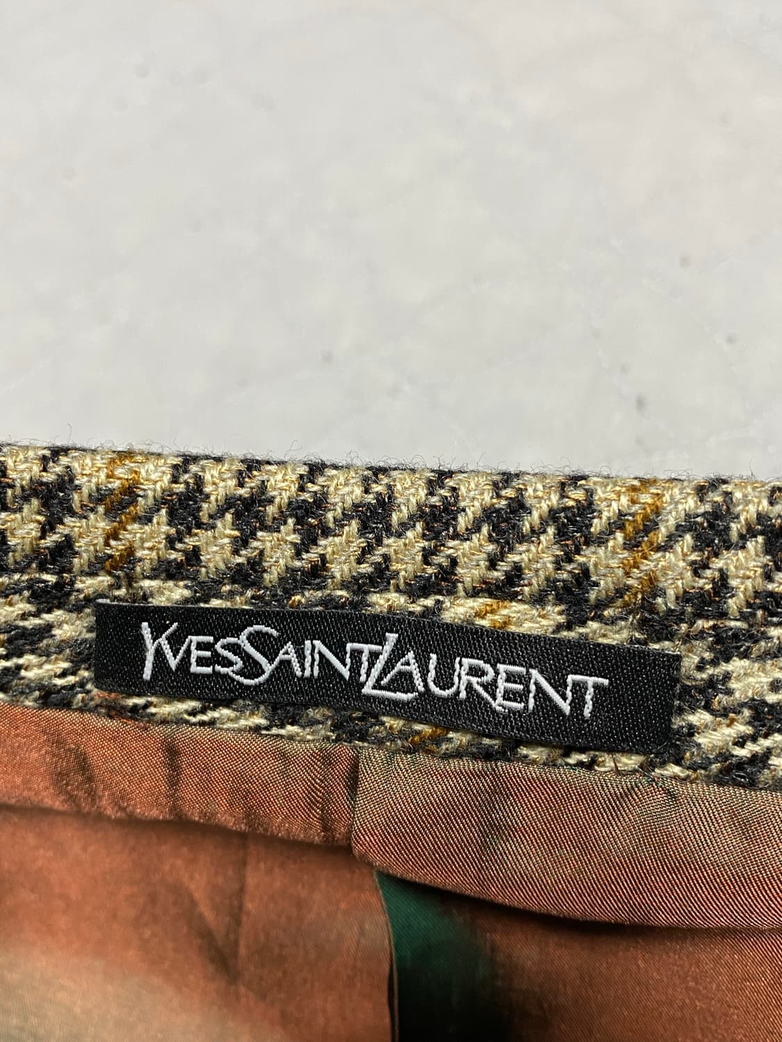 입생로랑 체크 캐시미어 블레이저 자켓 상품이미지3