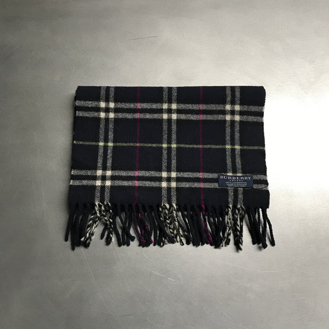 버버리 정품 램스울 머플러 네이비 상품이미지1