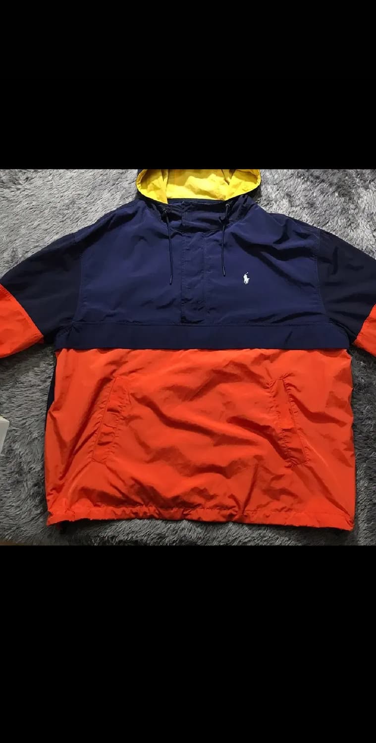 [[XL(실 2XL-3XL), A급]@ 폴로  랄프로렌 컬러블럭 아노락 상품이미지2