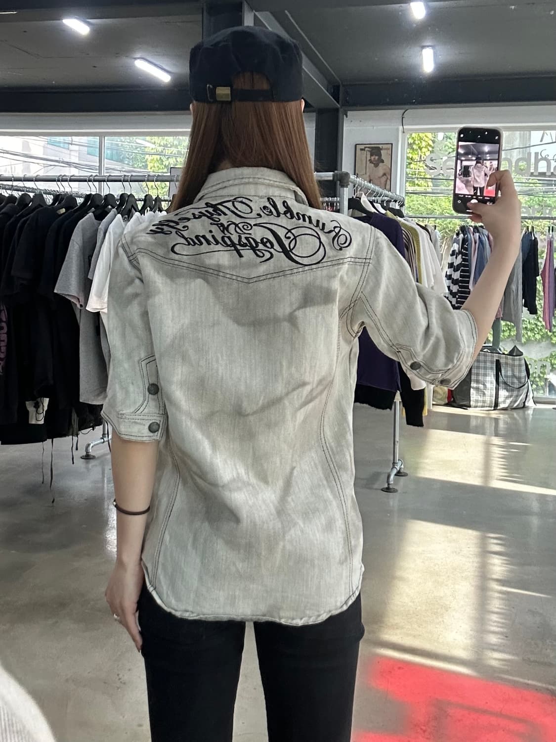 Japan vintage In the Attic 스컬 락시크 워시드 반팔 상품이미지1