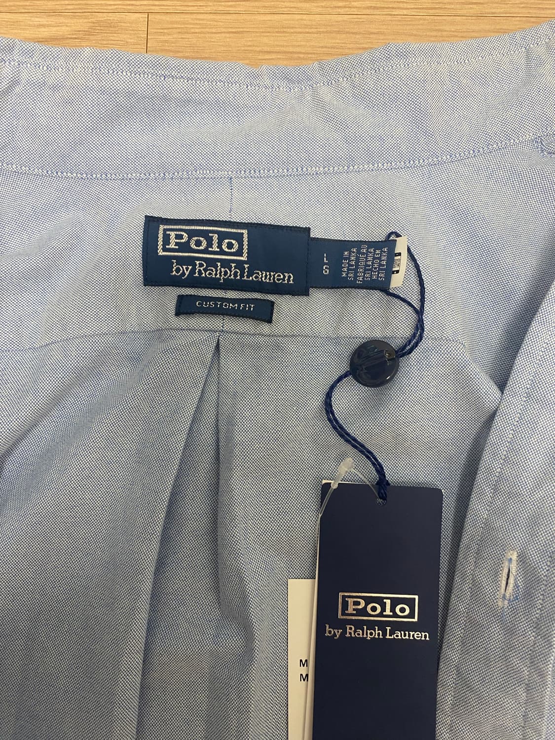 (새상품)폴로 커스텀핏 옥스포드 셔츠 L 상품이미지6