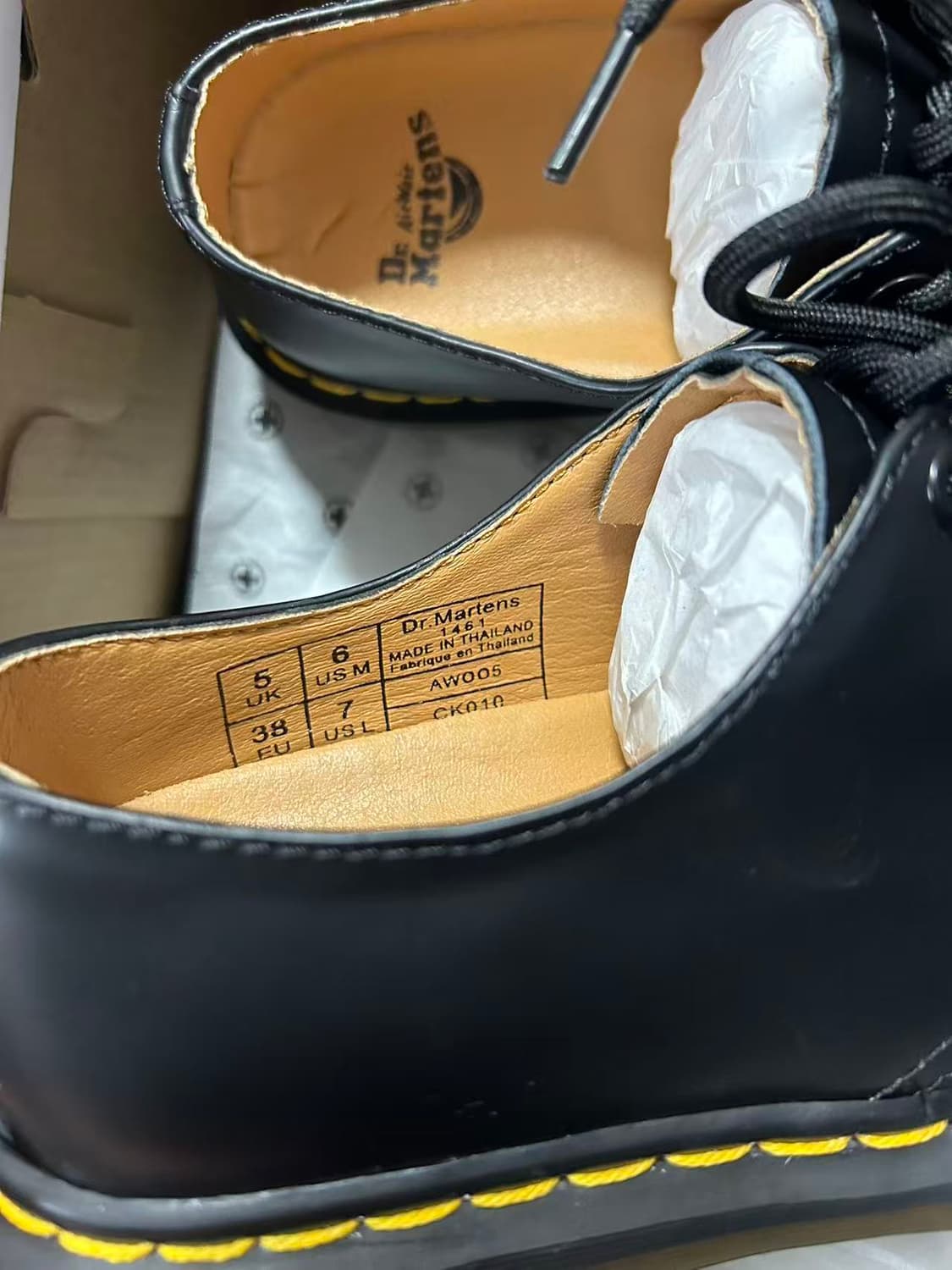 닥터마틴 1461 스무스 옥스포드 슈즈 블랙 240mm 상품이미지3