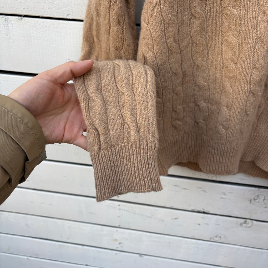 Polo 폴로 울 캐시미어 브이넥 니트 상품이미지5