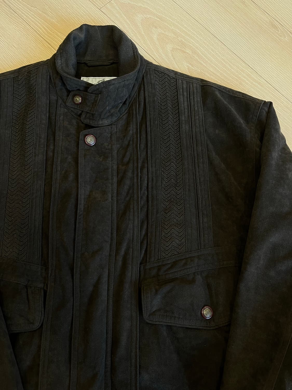 브라운 스웨이드 누빔 자켓 상품이미지8