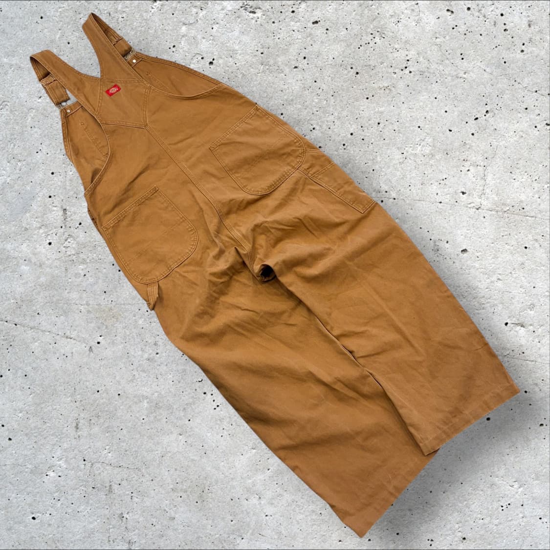 [38x34] 디키즈 브라운 오버롤 멜빵바지 C332 상품이미지2