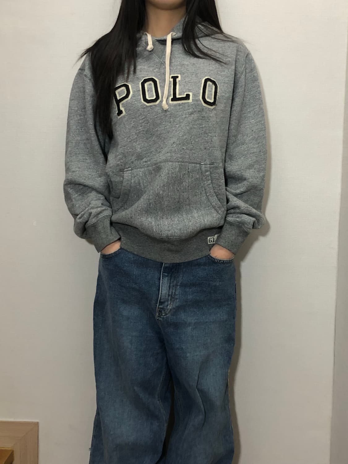 빈티지 폴로 그레이 후디 상품이미지2
