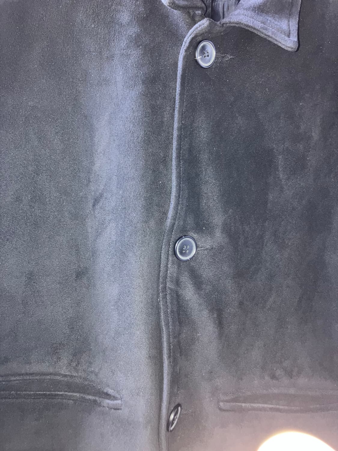 (실측)블랙스웨이드 쓰리버튼 크롭자켓 상품이미지5