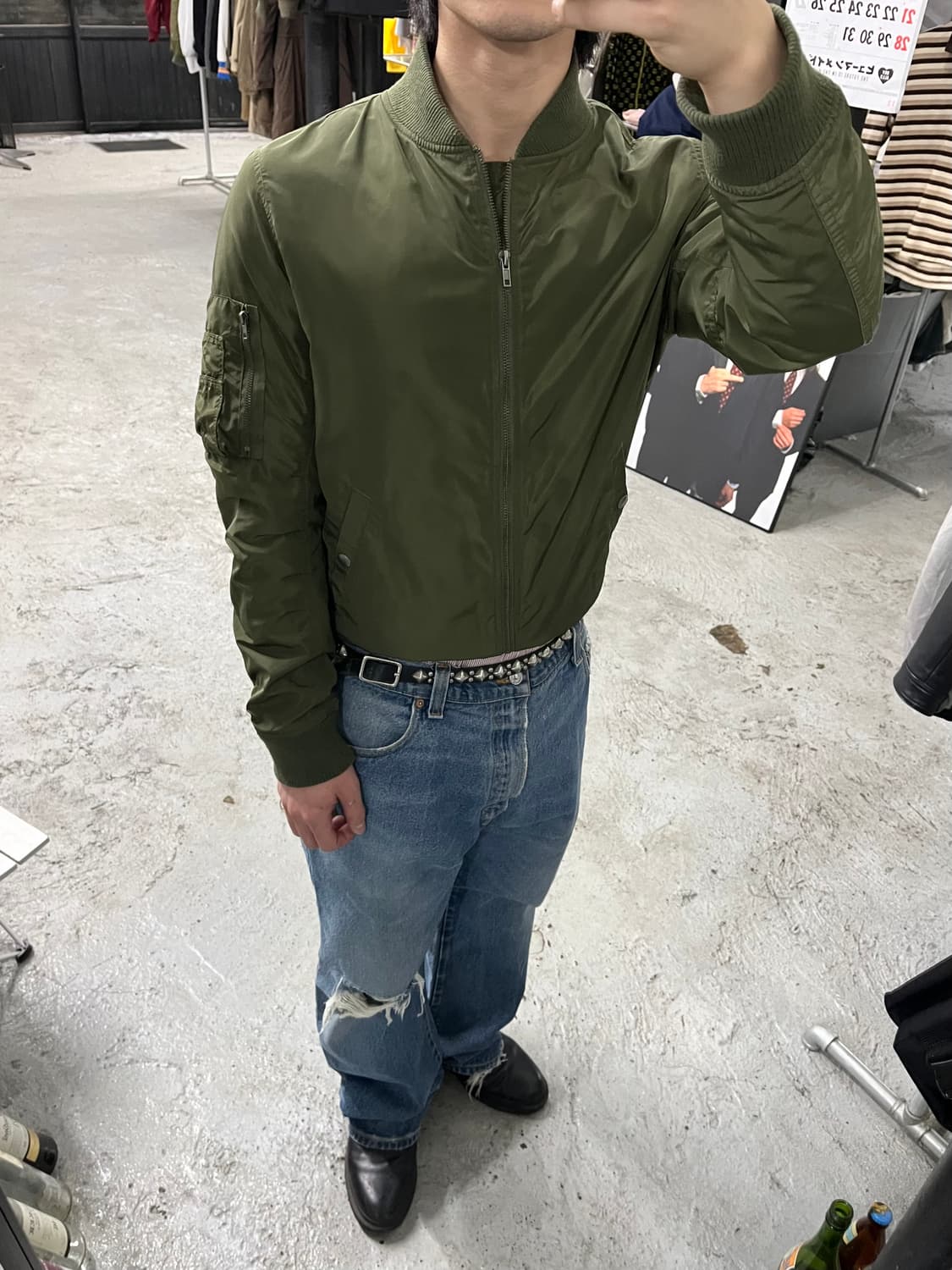 Browny ma-1 bomber jacket 상품이미지3