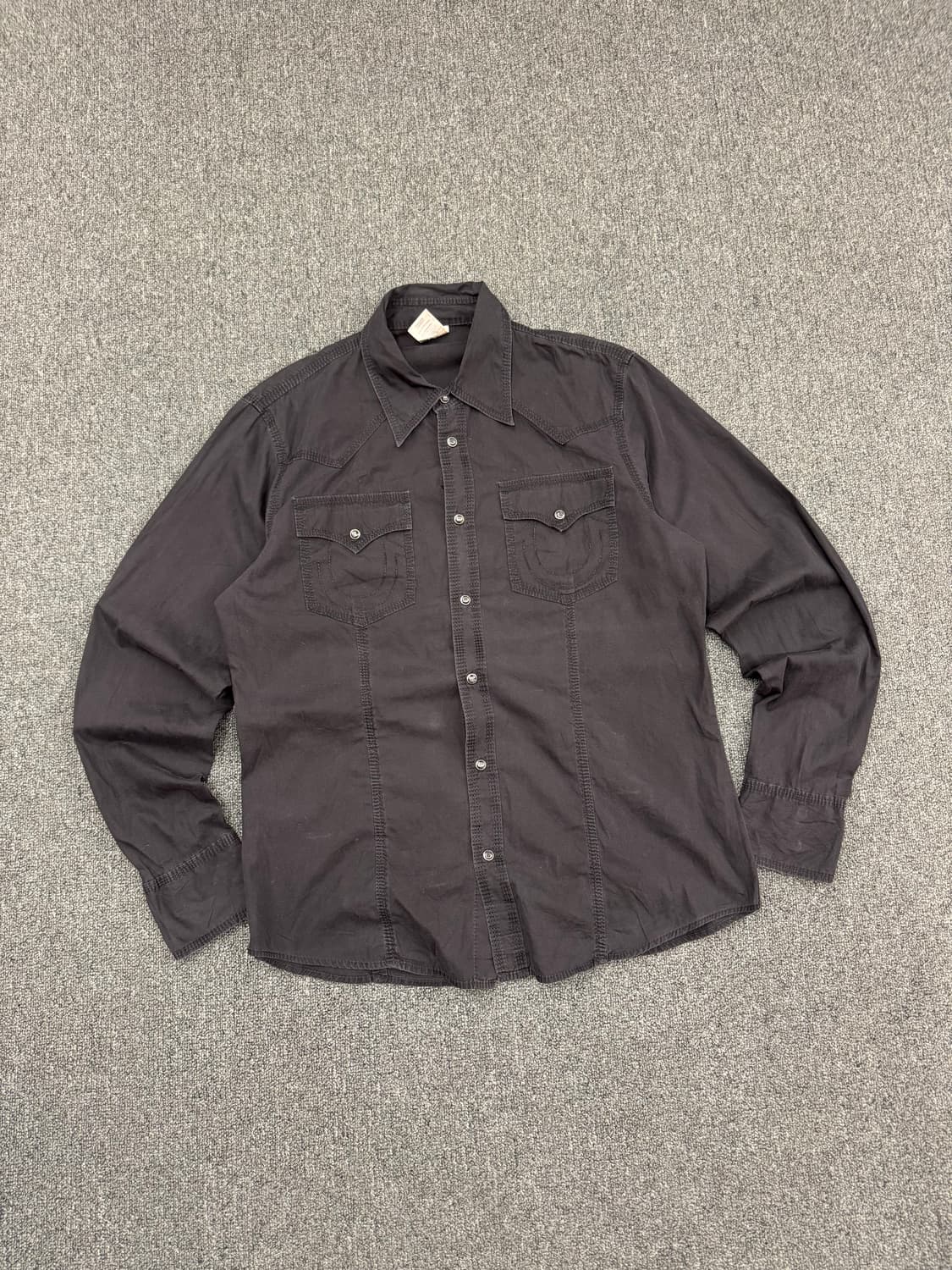 XL)트루릴리전 빈티지 웨스턴 블랙 긴팔셔츠 상품이미지2