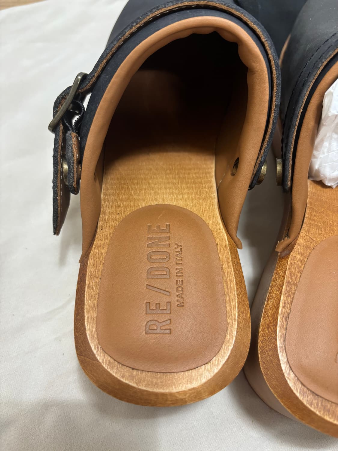 리던 가죽 뮬 클로그 상품이미지5