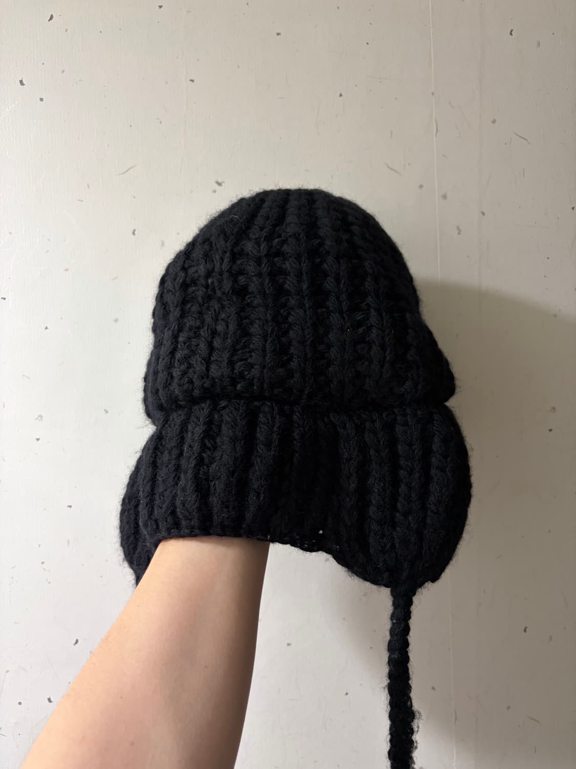 [os] 키지마 타카유키 니트 캡 블랙  상품이미지4