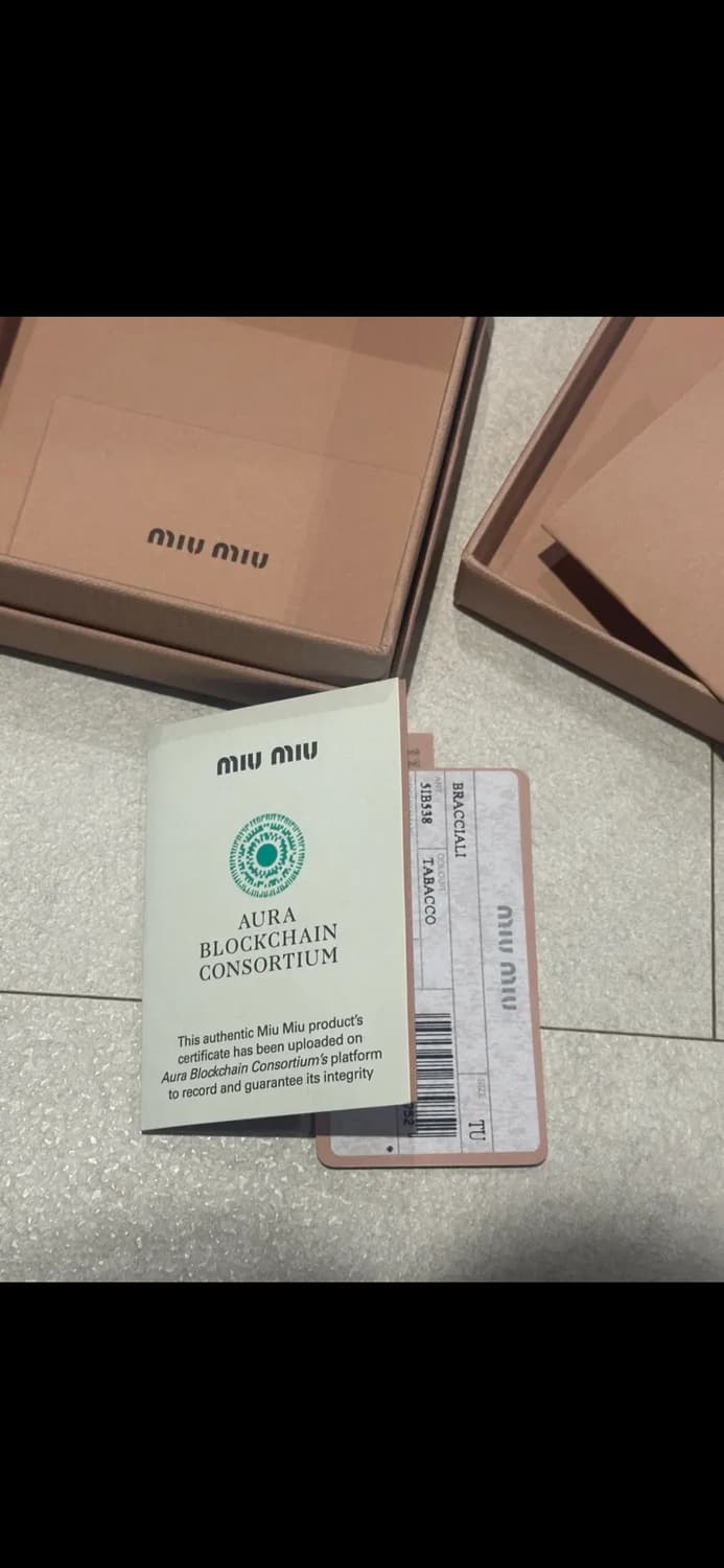 미우미우 코듀로이 팔찌 토바코 상품이미지3